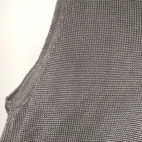 Sportfolio By Morris Gray Sleeveless Knit Sweater Vest Top Size S Made In USA - Picture 5 of 8